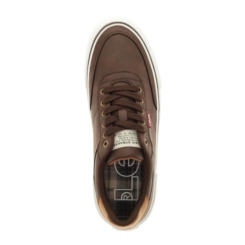 Levi's Men's Munro Faux-Leather Retro Low Top Sneakers- Size 9.5